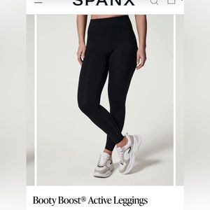 Spanx booty boost leggings, size: M, color: black